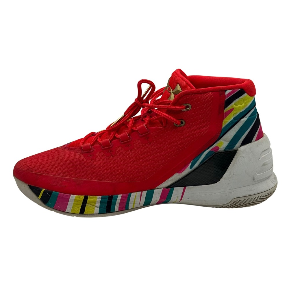 Under Armour Curry 3 Chinese New‎ Year 1269279-984 Red Multi Men's 12.5 UA SC - Picture 3 of 8